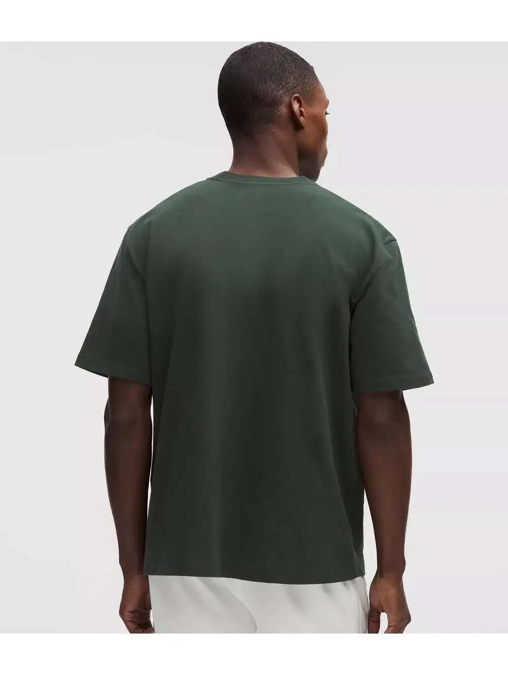 NWT Lululemon Men's Heavyweight Cotton T-Shirt Graphic Rainforest Green Size S - Picture 2 of 5